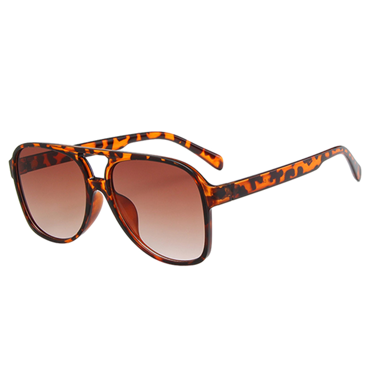 Gafas de sol de aviador polarizadas cuadradas retro para mujer y hombre de los años 70, gafas de sol vintage de doble puente