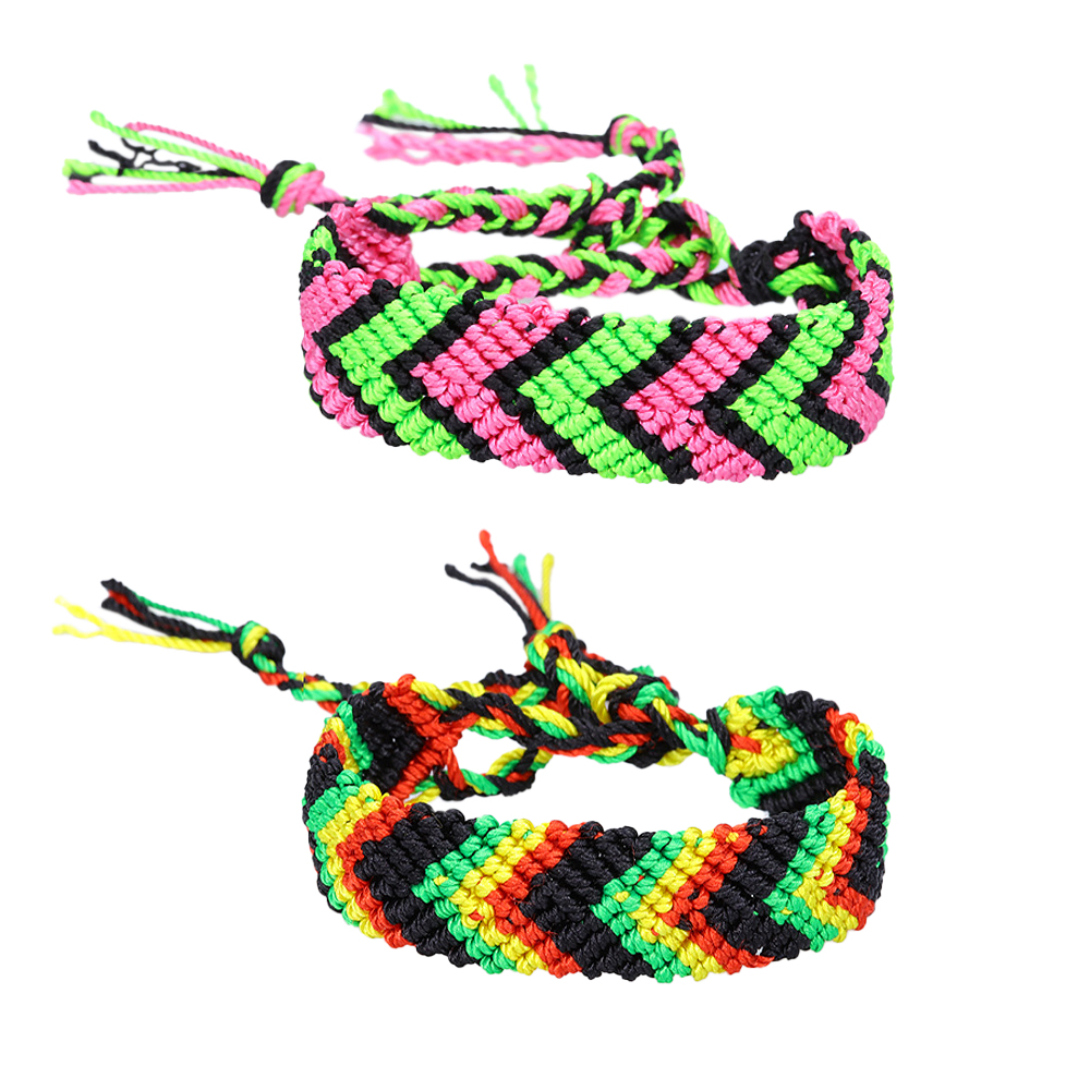 Pulsera trenzada del orgullo de varios colores, accesorio del desfile del orgullo del arcoíris, joyería del orgullo para hombres y mujeres, 2 uds.