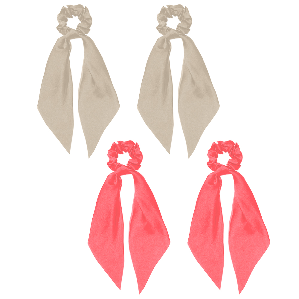 thumbnail image 1 of 4 pañuelos para el pelo para mujer, lazos anudados, bandas elásticas, soporte para coleta para mujeres y niñas, 1 of 8