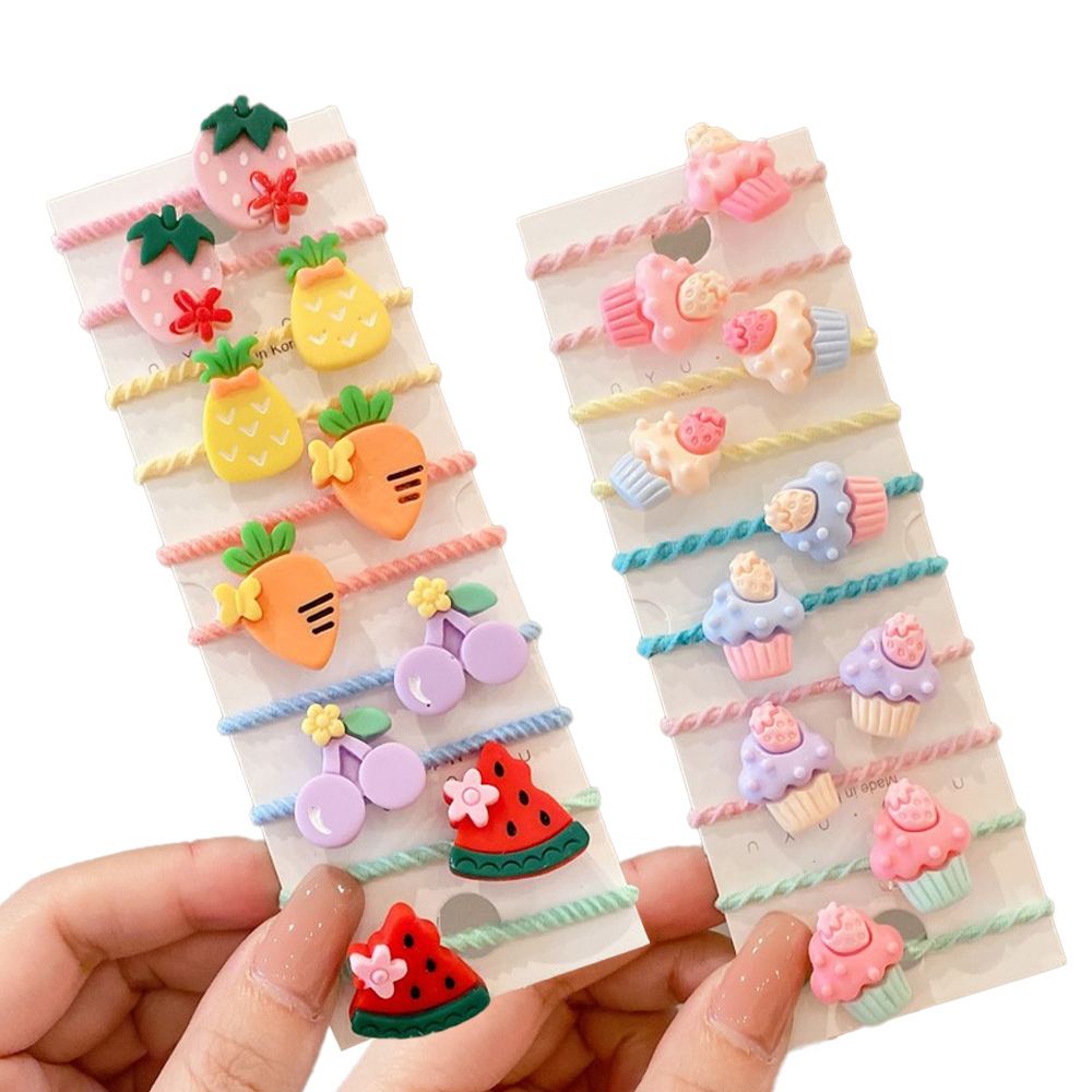 thumbnail image 1 of 20 lazos para el pelo para niñas, pequeños lazos para el pelo para niños, elásticos multicolores, coleteros elásticos, 1 of 7
